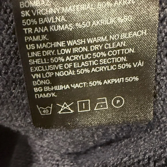 H&M Dark Blue Cable Knit Sweater - Picture 4 of 4